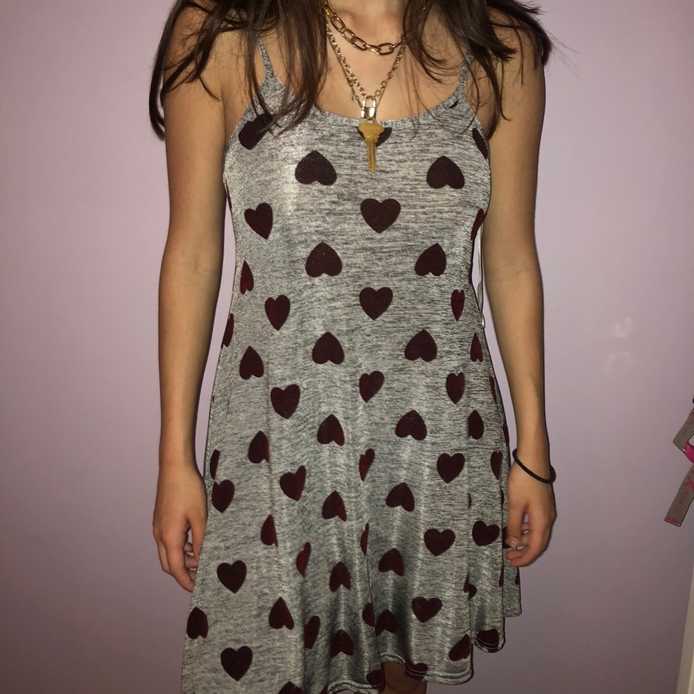 LF HEARTS SPAGHETTI STRAP DRESS❤️